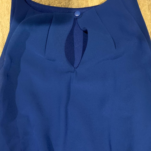 Blue mini high neck dress - Picture 3 of 5